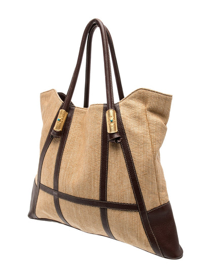 Valentino Straw Top Handle Bag