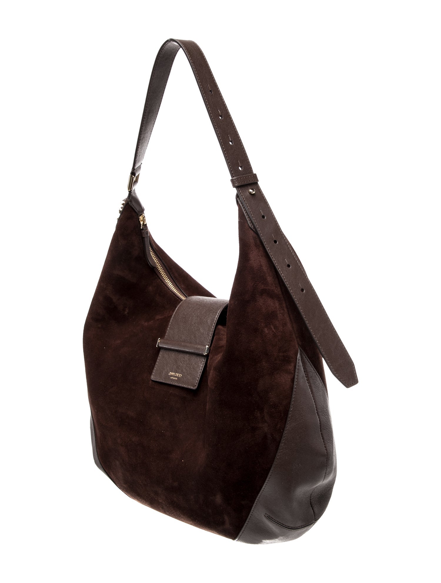 Jimmy Choo Suede Bar Bag Medium
