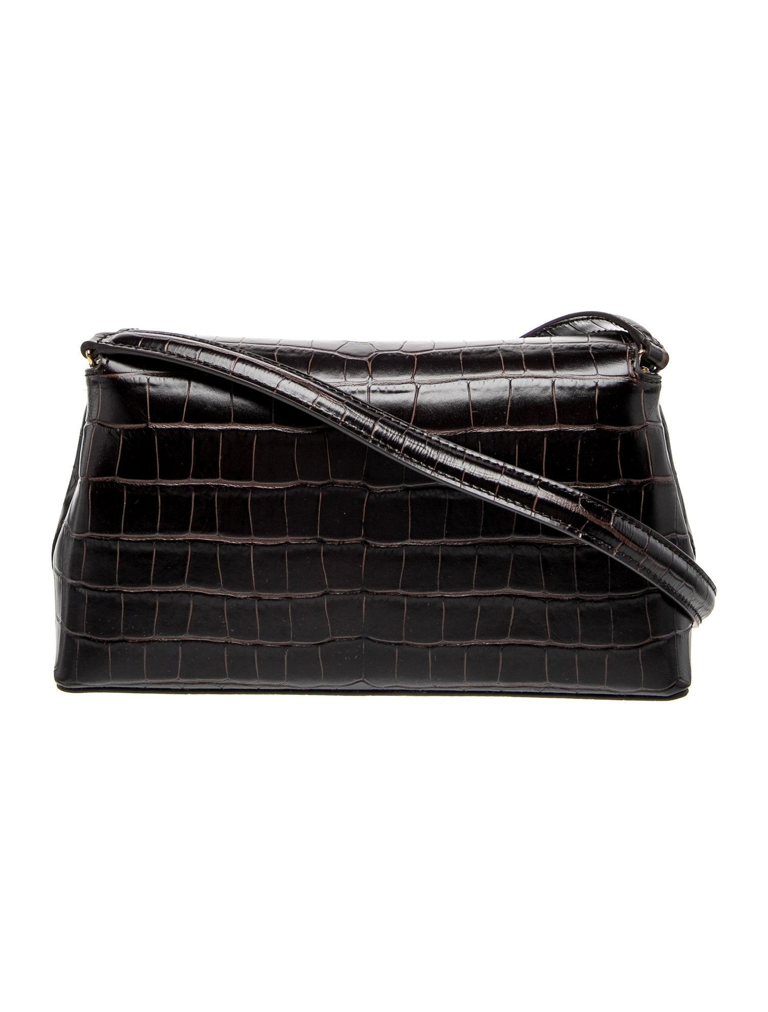 TOTEME Embossed Leather T-Lock Bag Small