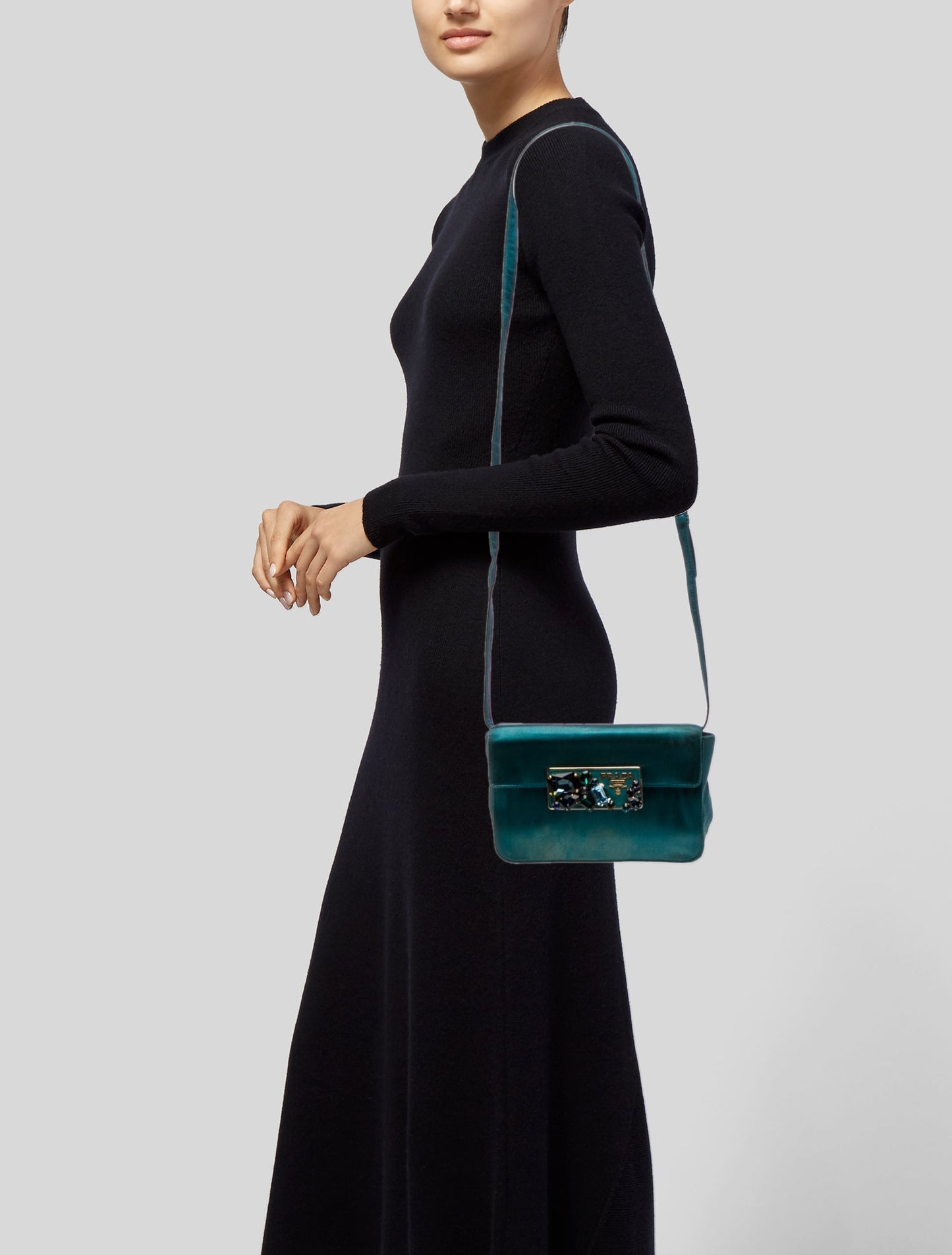 Prada Raso Raso Stone Turquoise