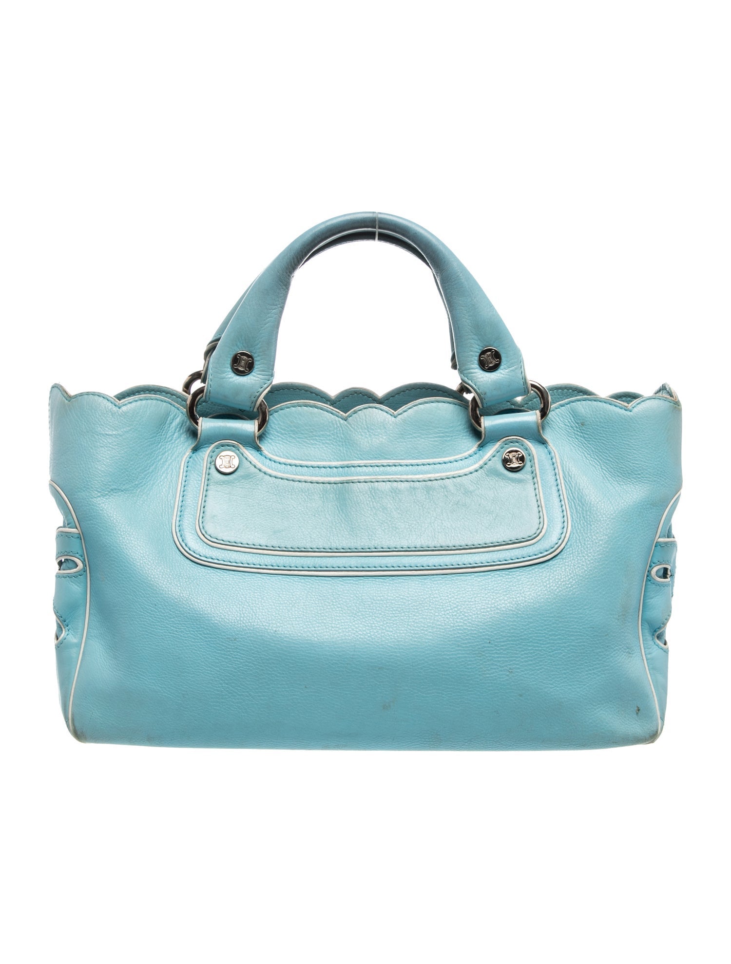 Celine Leather Top Handle Bag Vintage