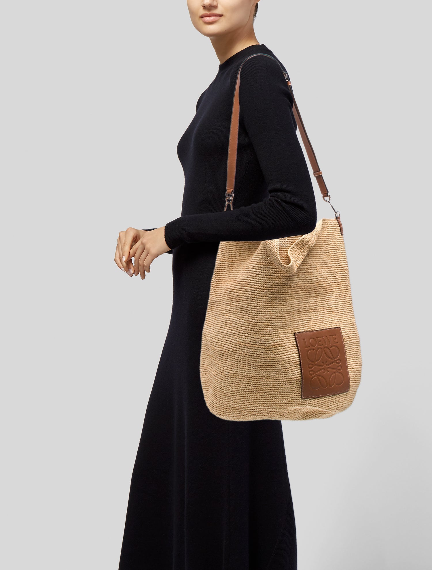 Loewe Raffia Messenger Bag