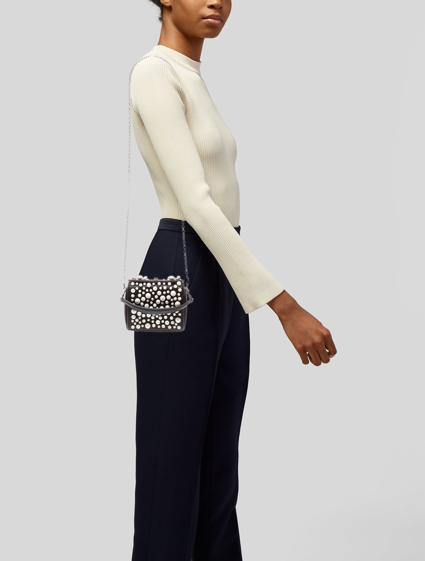 Alexander McQueen Leather Top Handle Bag
