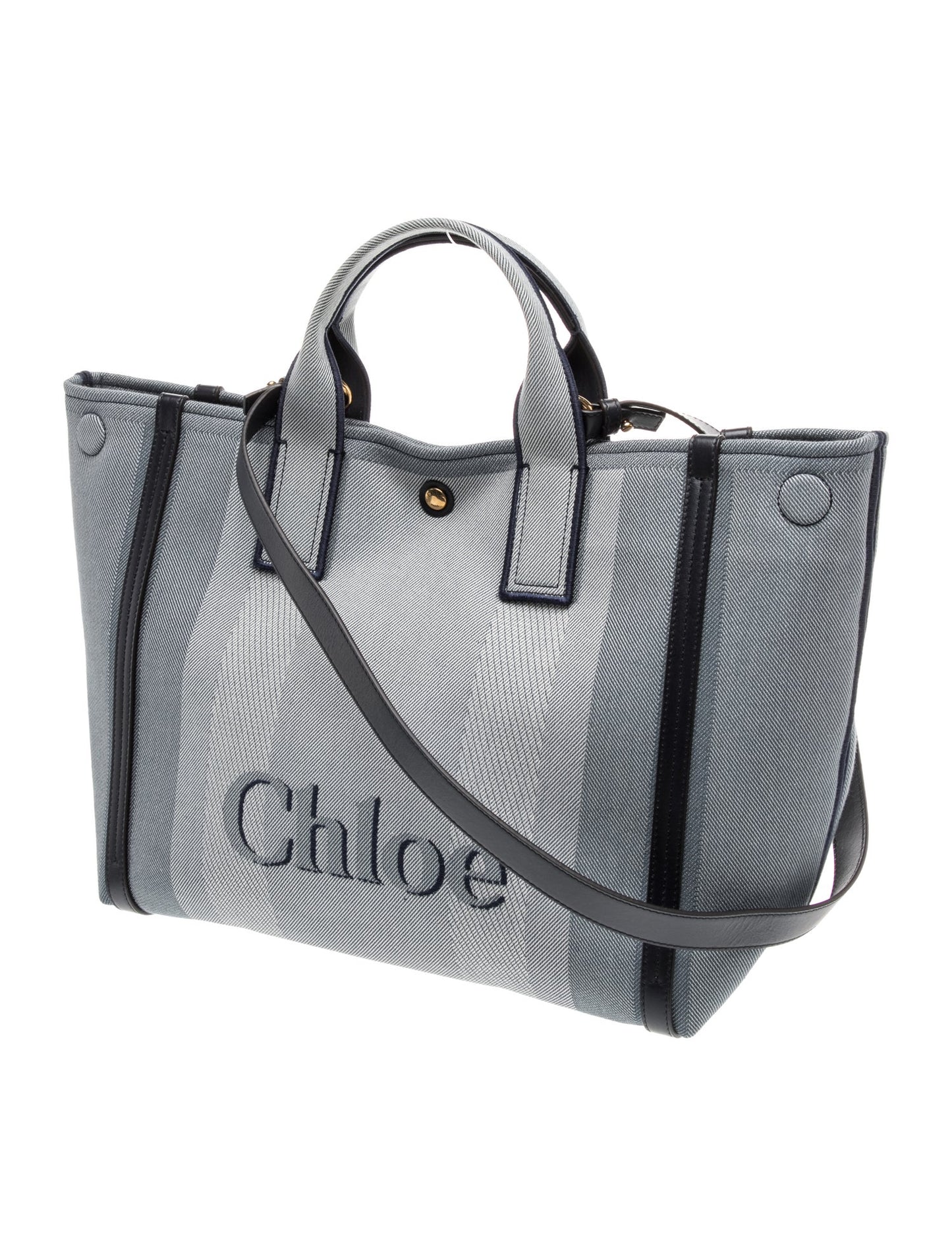 Chloé Canvas Carry Tote Bag Small