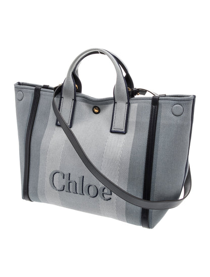 Chloé Canvas Carry Tote Bag Small