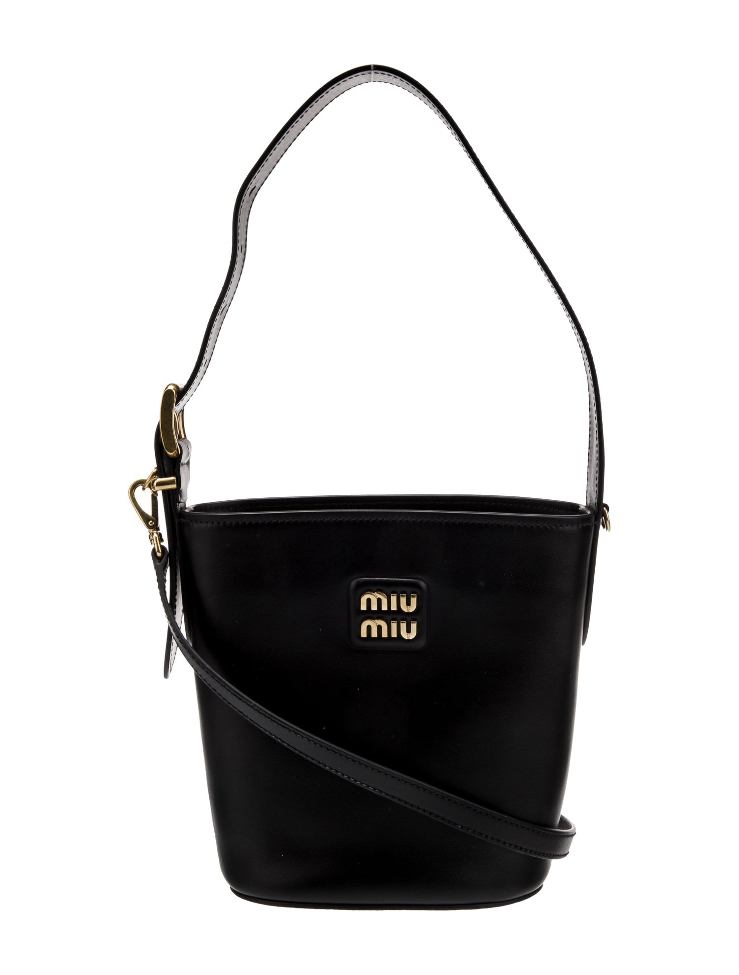 Miu Miu Leather Bucket Bag