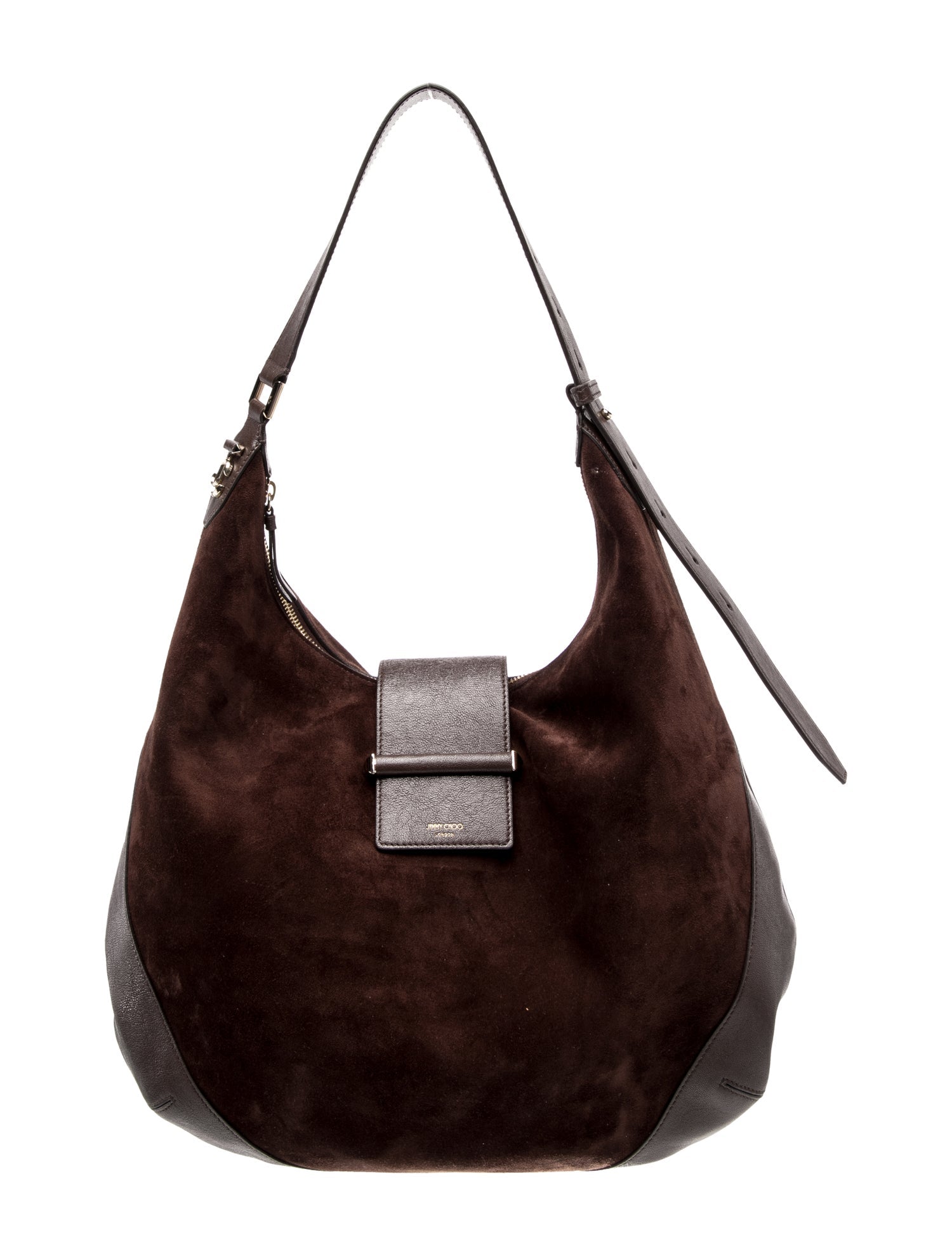 Jimmy Choo Suede Bar Bag Medium