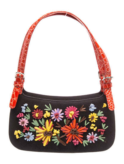 Moschino Canvas Shoulder Bag