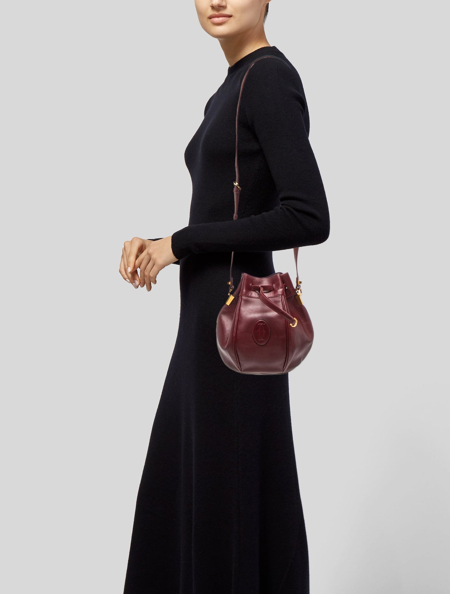 Cartier Leather Bucket Bag