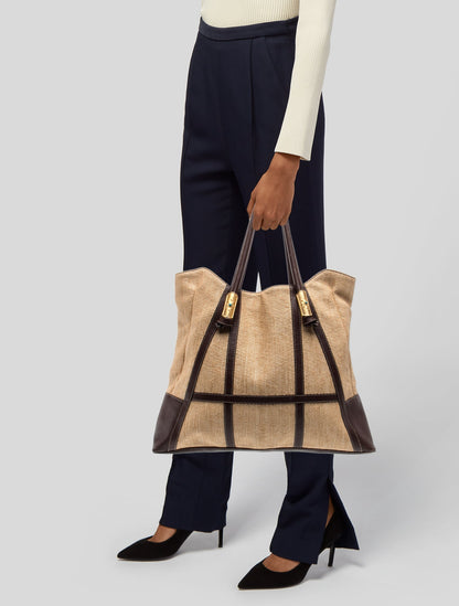 Valentino Straw Top Handle Bag