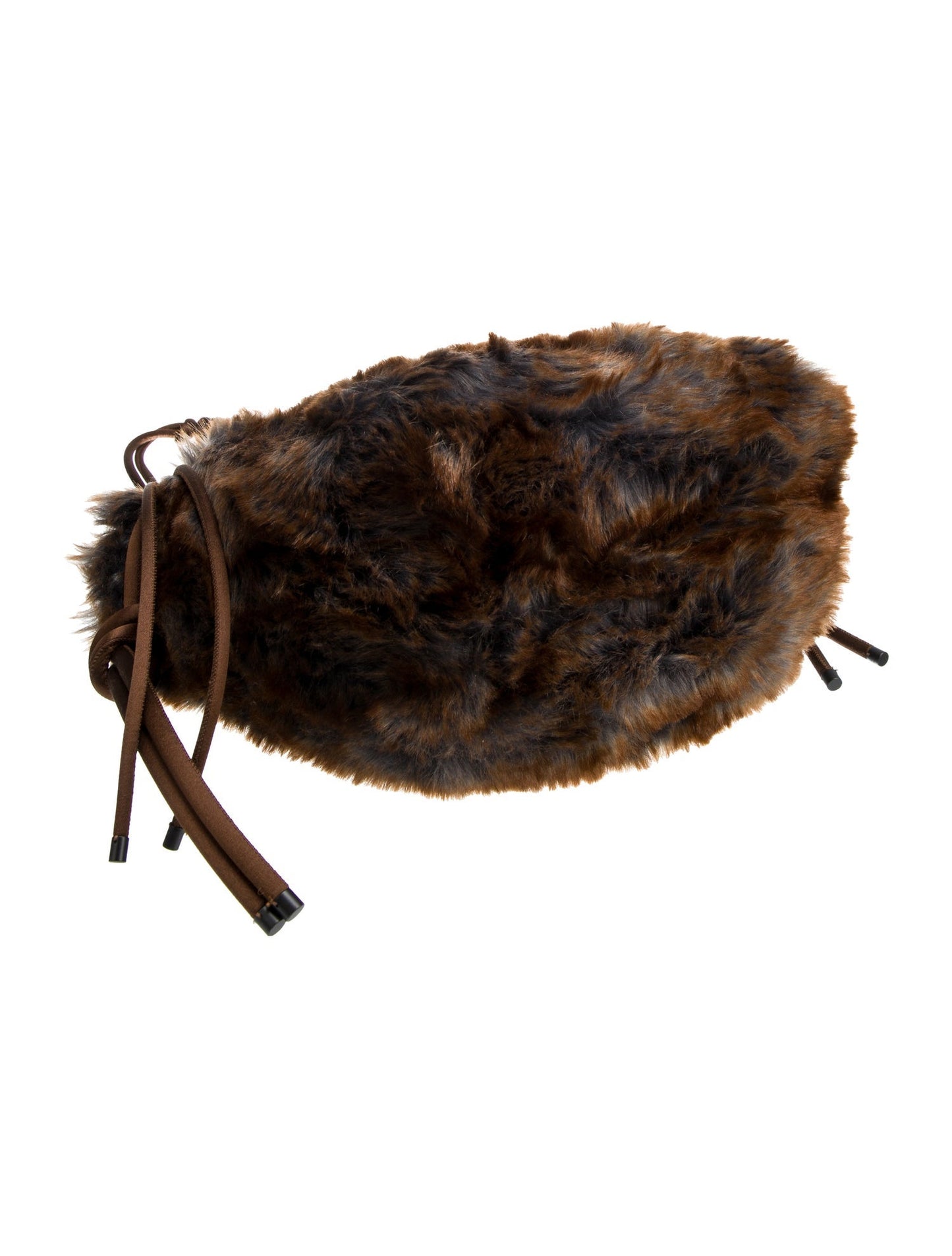 Dries Van Noten Faux Fur Shoulder Bag