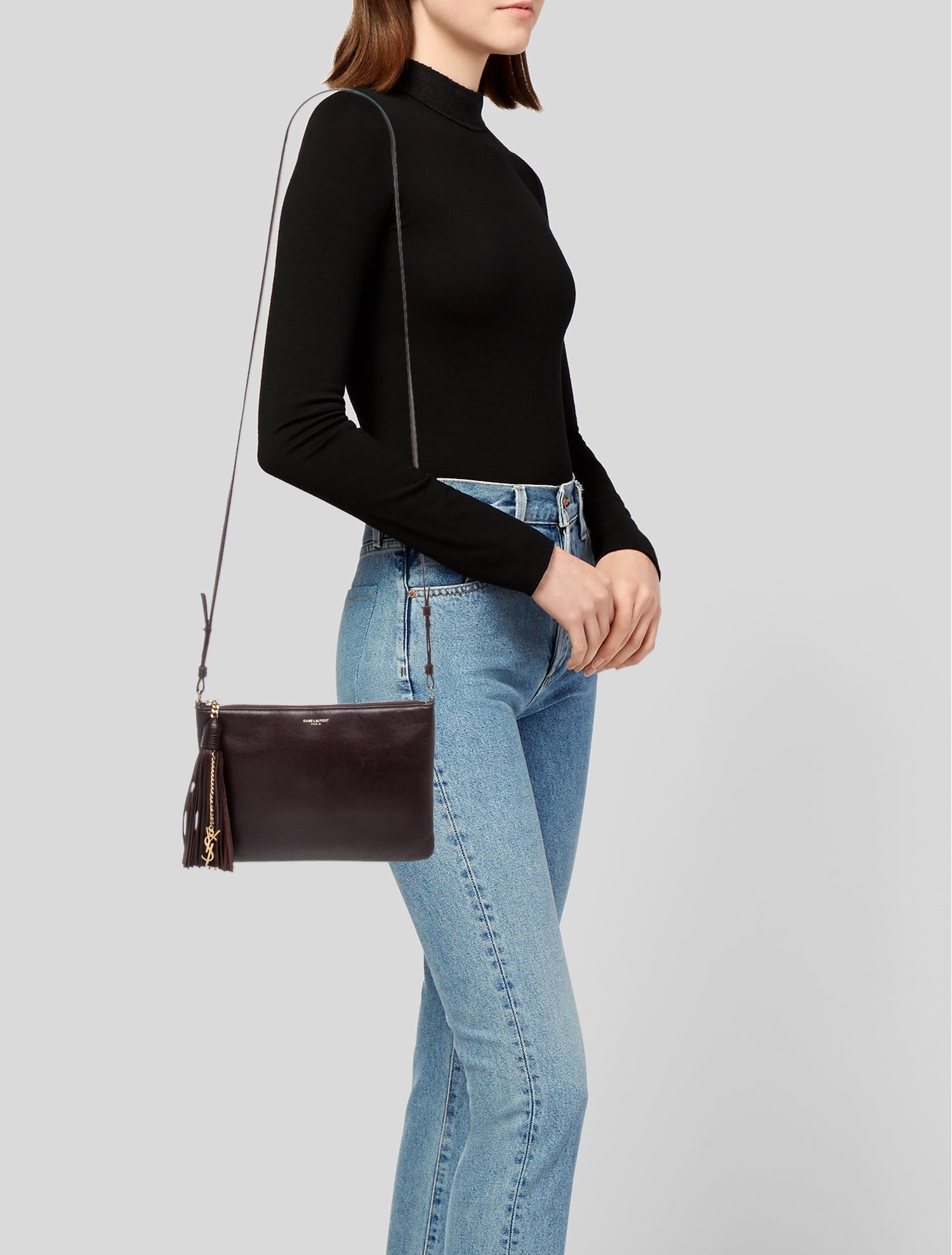 Saint Laurent Leather Crossbody Bag
