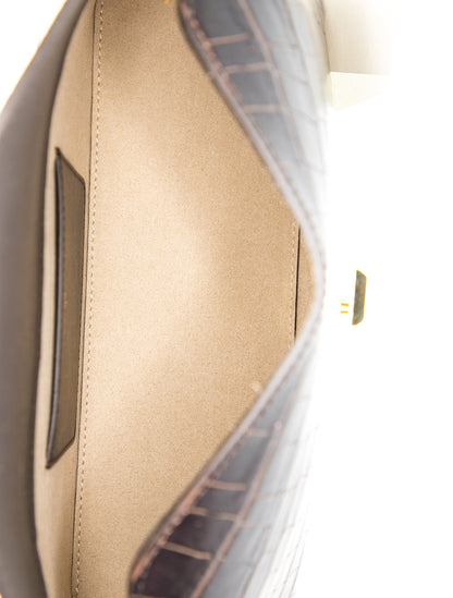 TOTEME Embossed Leather T-Lock Bag Small