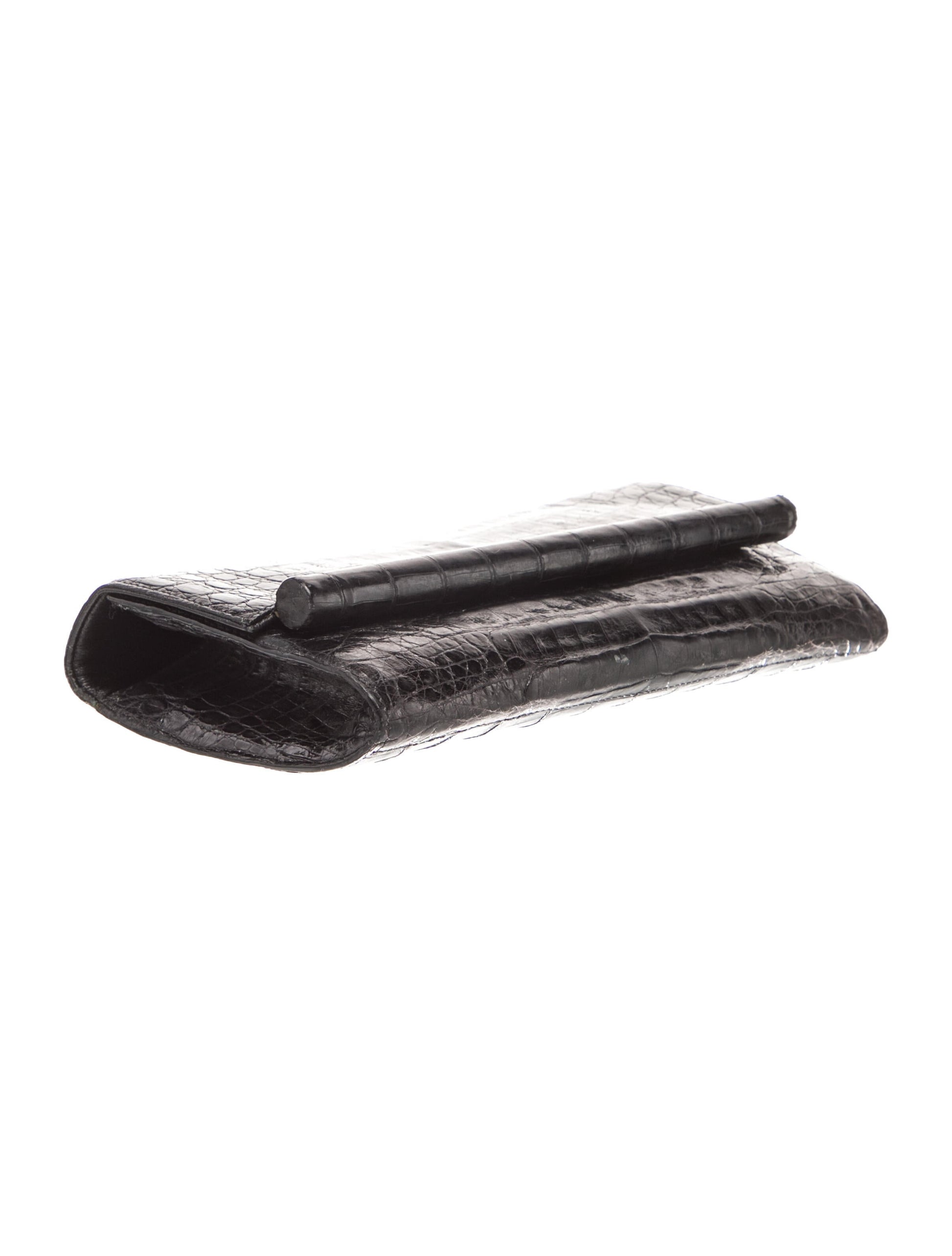 Nancy Gonzalez Crocodile Clutch