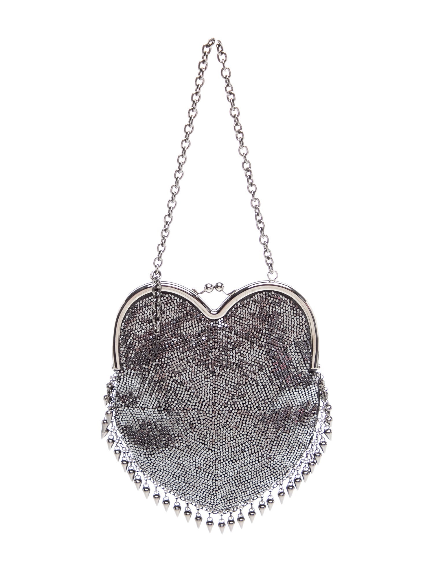 Saint Laurent Satin Minaudière Mini 2023