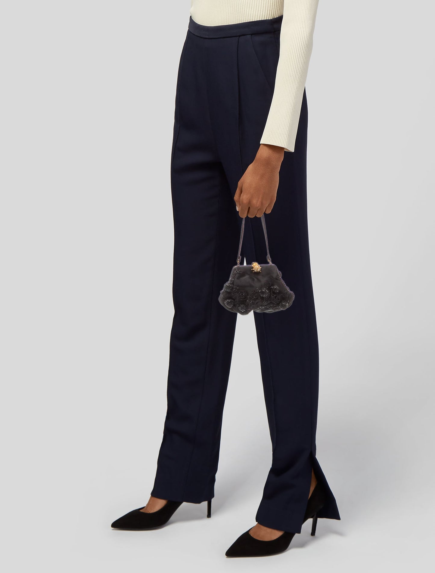 Valentino Satin Shoulder Bag