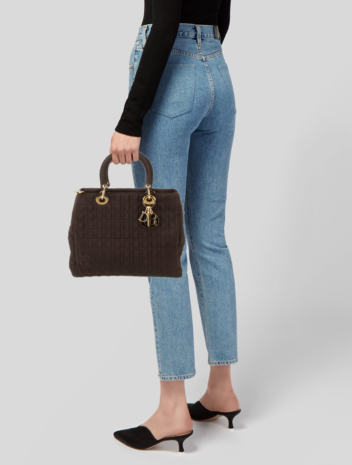 Christian Dior Cannage Top Handle Bag Medium
