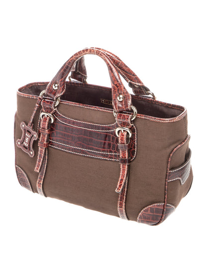 Celine Canvas Top Handle Bag Vintage