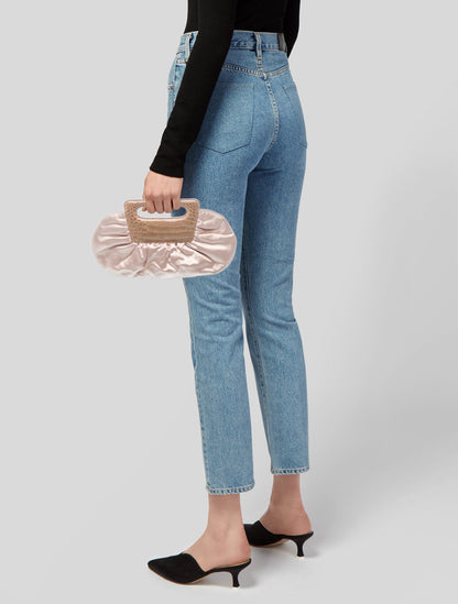 Christian Louboutin Satin Top Handle Bag